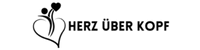 Herz über Kopf Logo in Schwarz