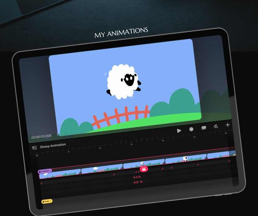 Sheep Digital Animation with Procreate